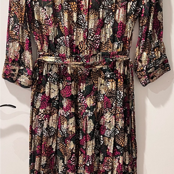 ba&sh Love Printed Belted Dress Size S - Picture 4 of 6